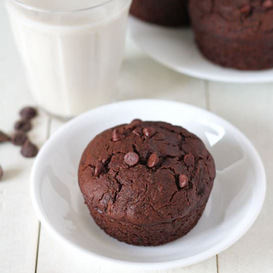 Chocolate Zucchini Muffins