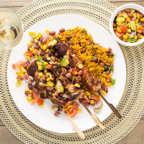 Mexican Chicken With Corn & Salsa