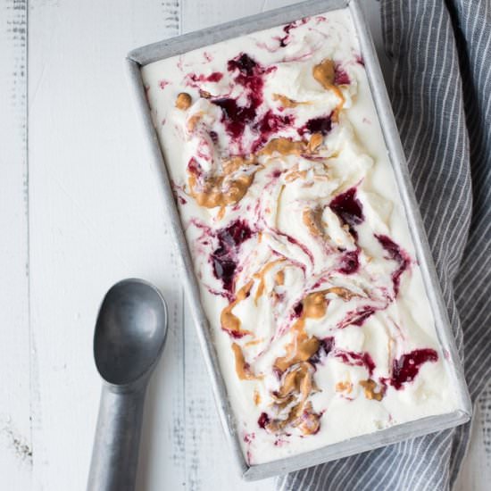 Peanut Butter & Jelly Ice Cream
