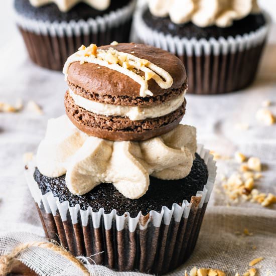 Espresso Peanut Butter Cupcakes