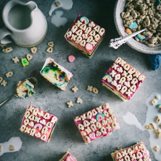 Lucky Charms Sheet Cake