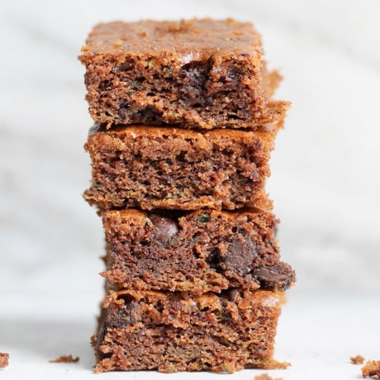 Almond Butter Zucchini Bars