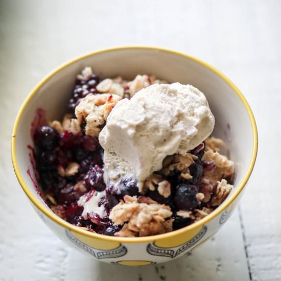 Black & Blueberry Crisp