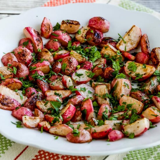 Sauteed Radishes with Vinegar Herbs