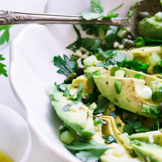 Avocado and Herb Salad