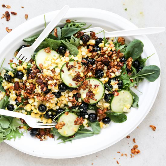 Corn and Blueberry Salad
