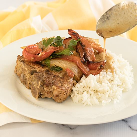 No-Flour Pan Fried Pork Chops