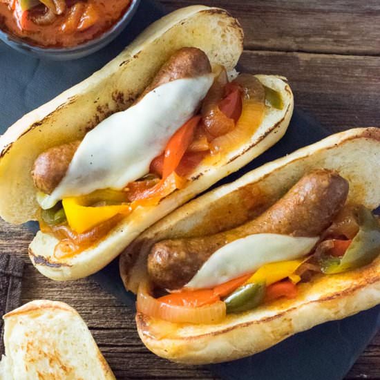 Crock Pot Sausage and Peppers