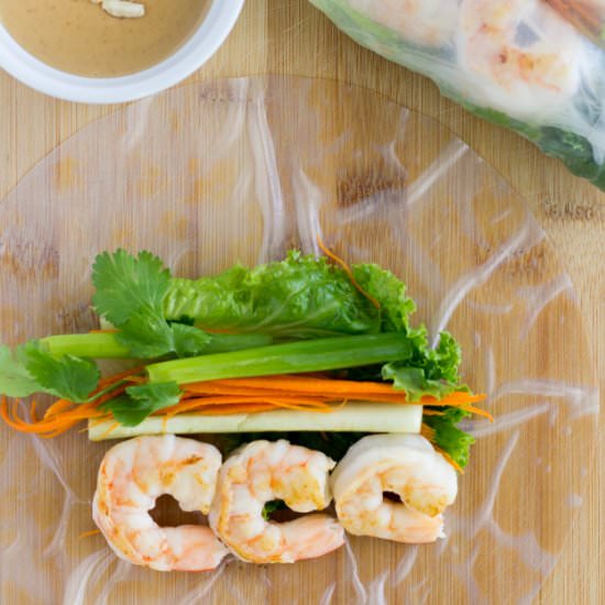 Shrimp Rice Paper Rolls