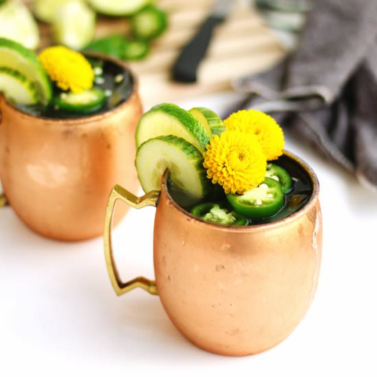 Jalapeno cucumber moscow mule