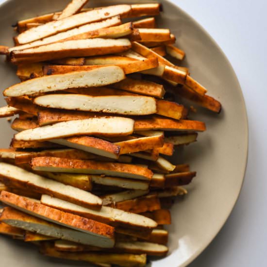 Sriracha Soy Baked Tofu