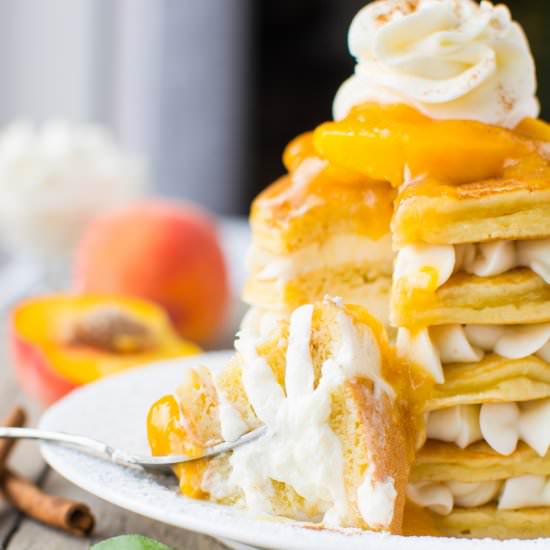 Peaches n’ Cream Pancakes