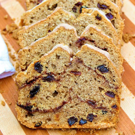 Gluten Free Cinnamon Raisin Bread