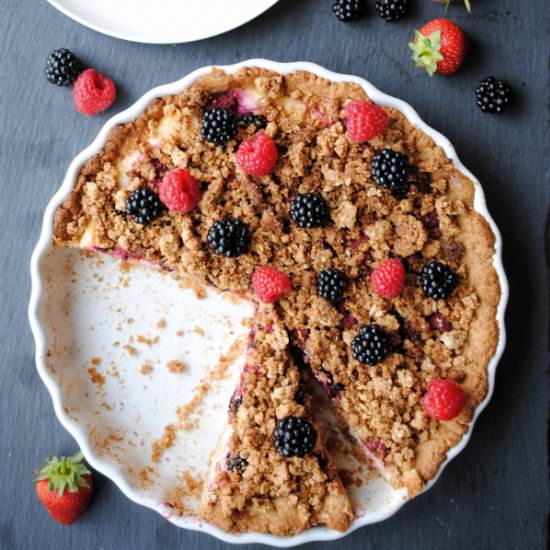 Blackberry – Raspberry Summer Cake