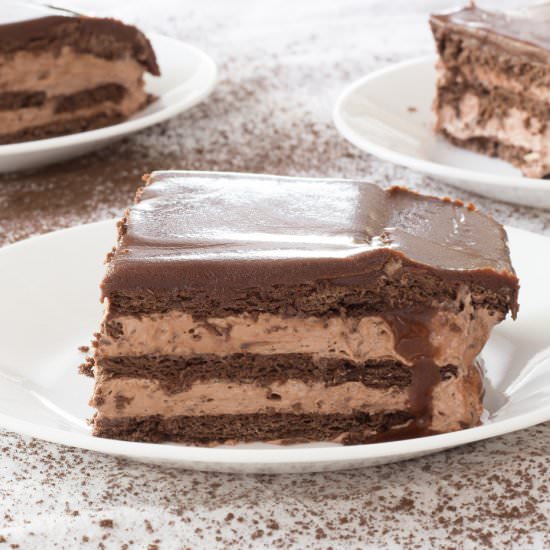 Triple Chocolate Eclair Cake