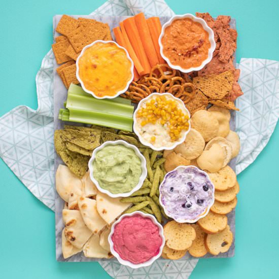 Rainbow Dip Platter