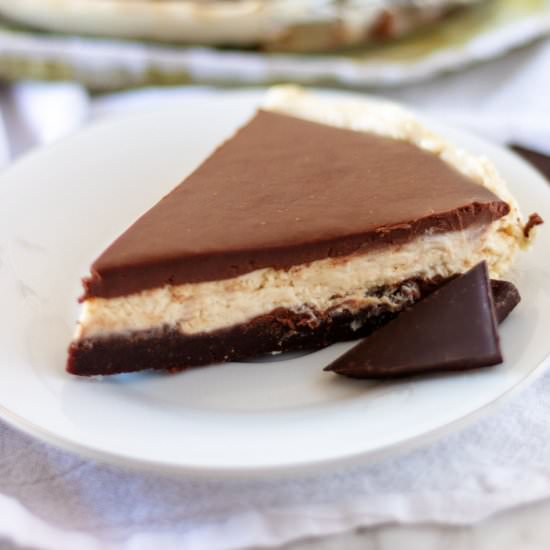 No Bake Chocolate Peanut Butter Pie