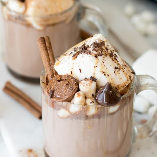 Epic Slow Cooker Hot Chocolate