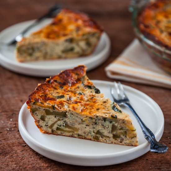 Keto Herbed Zucchini Quiche