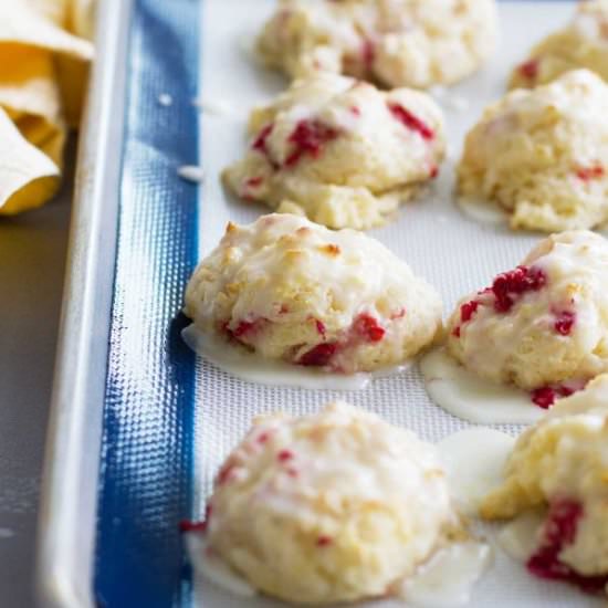Raspberry Lemon Breakfast Biscuits