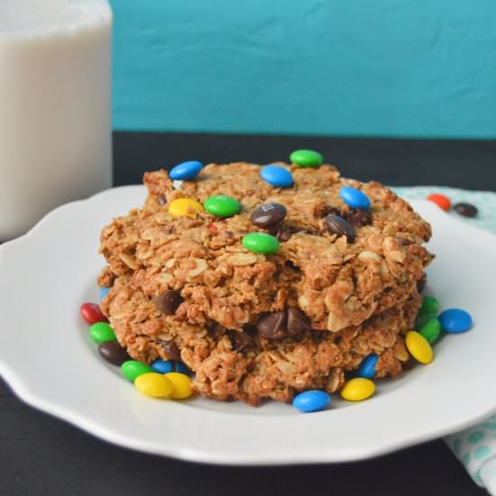 small batch jumbo monster cookies