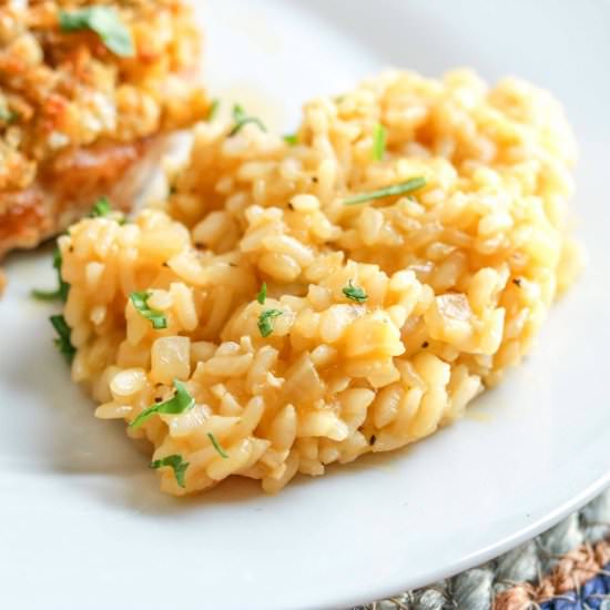 Creamy Garlic Parmesan Risotto