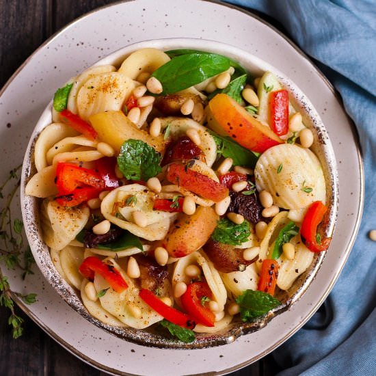 Apricot Date Pasta Salad