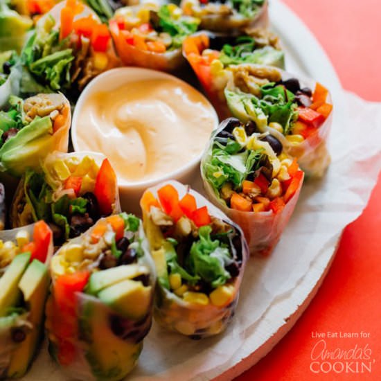 Mexican Style Summer Rolls