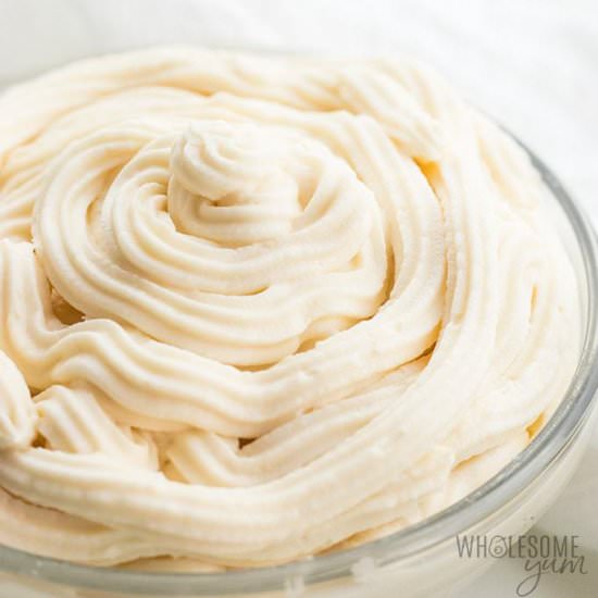 KETO CREAM CHEESE FROSTING