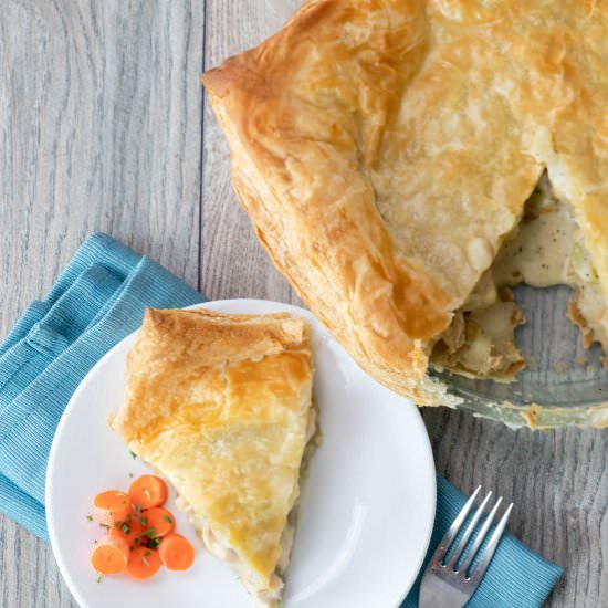 Chicken Pot Pie with Puff Pastry
