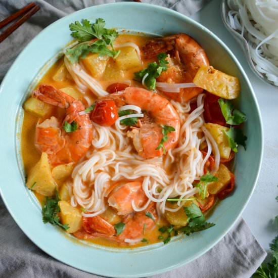 Thai Red Curry with Shrimp