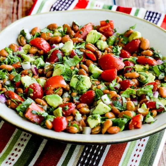 Pinto Bean Salad Tomato Avocado