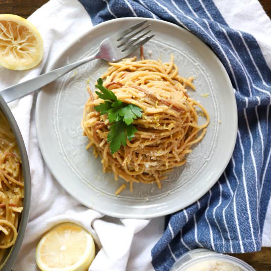 Quick 1-Skillet Lemon Spaghetti