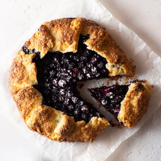 Lavender Blueberry Galette