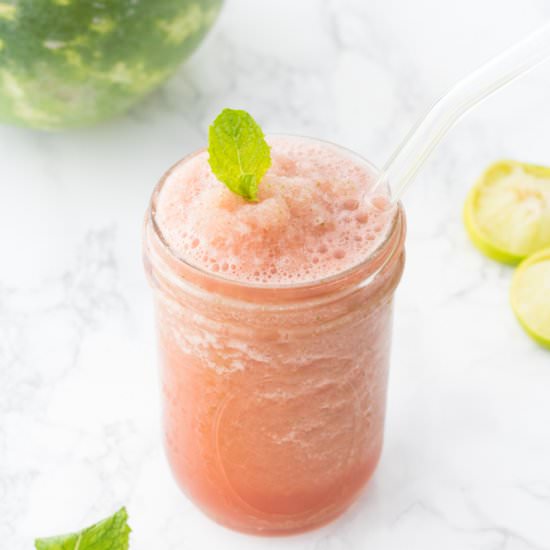 Watermelon Mint Lime Slushies