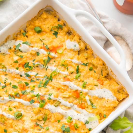 Paleo Buffalo Chicken Casserole