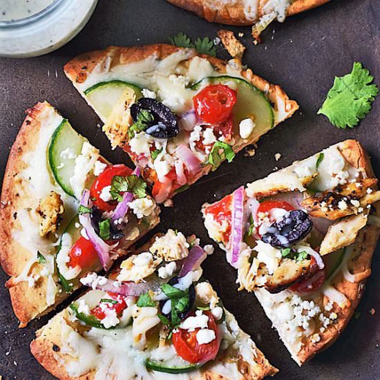 Greek Pita Pizza