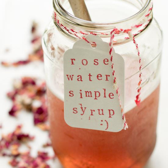 Rose Water Simple Syrup