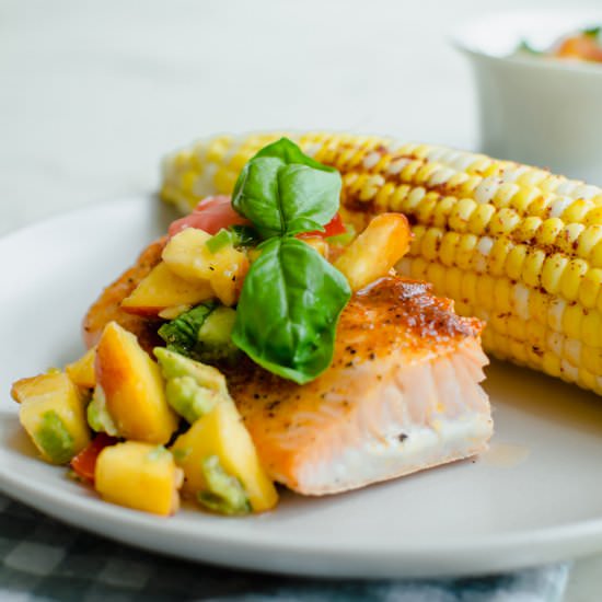 slow-roasted bbq salmon