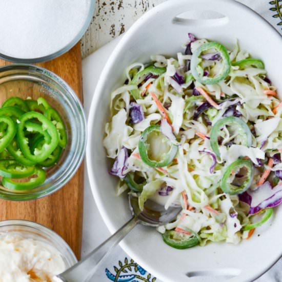 Sweet & Tangy Homemade Coleslaw