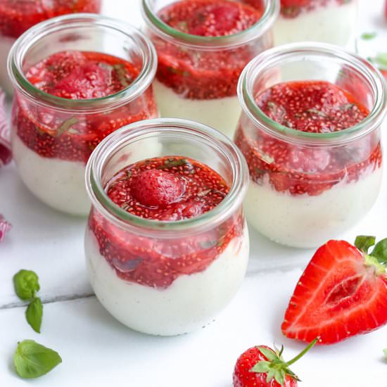 Strawberry Cheesecake Jars