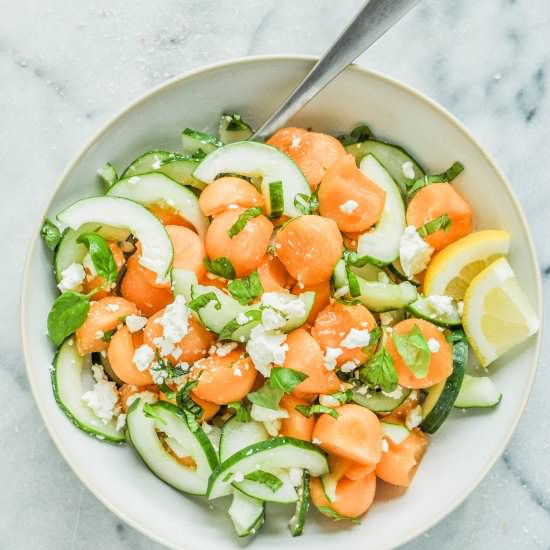Cantaloupe Cucumber Salad