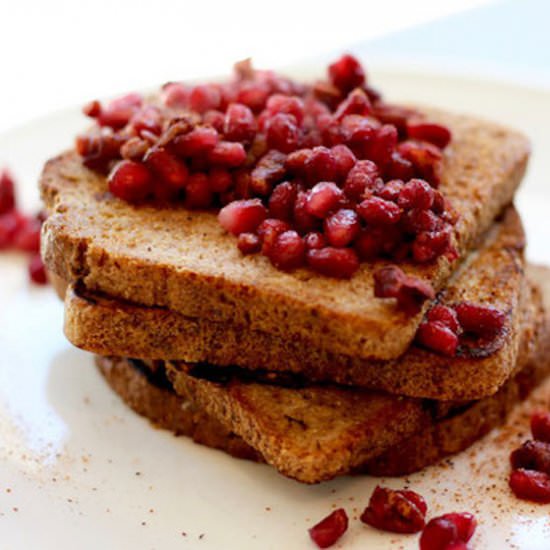 Pomegranate Pecan French Toast