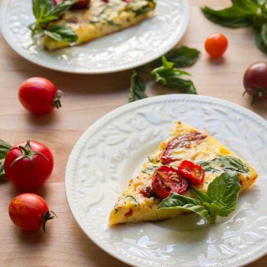 Tomato and Basil Frittata