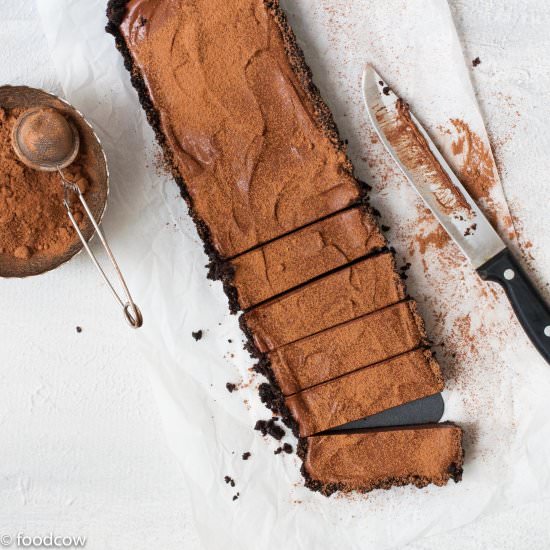No Bake Chocolate Tart