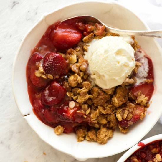 Strawberry Crumble