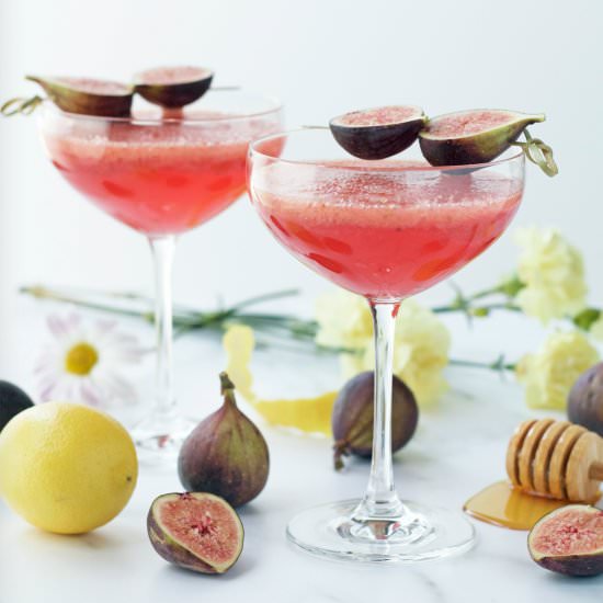 Honey Roasted Fig Elderflower Fizz