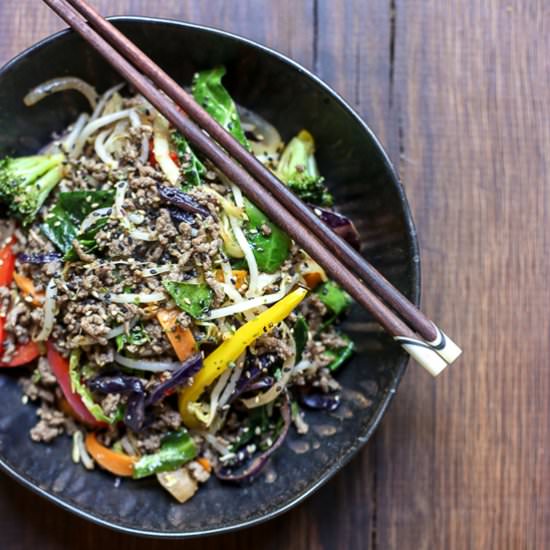 Sriracha Honey Beef Stir Fry