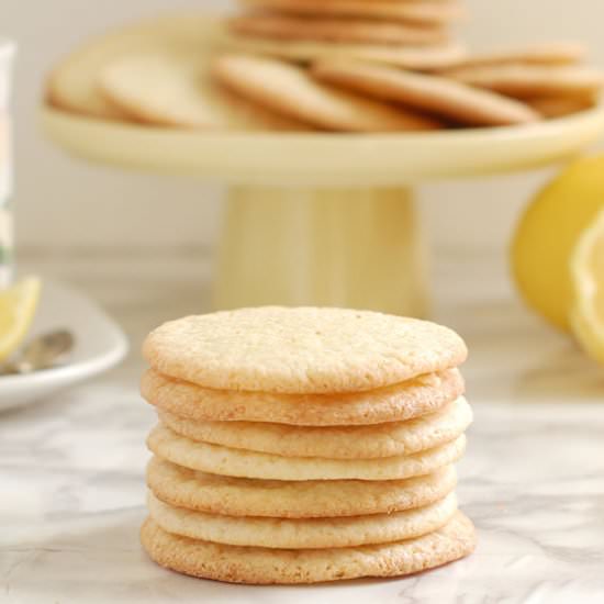Crisp Lemon Thin Cookies