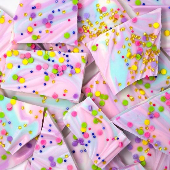 White Chocolate Unicorn Bark